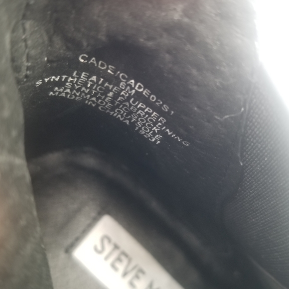 STEVE MADDEN CADE Black Leather Studded Pull On Bootie - Picture 2 of 10